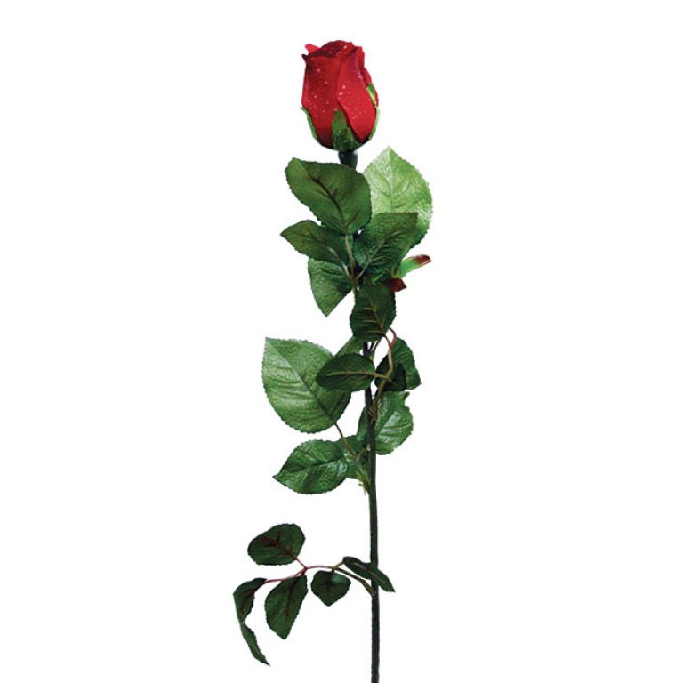 ARTIFICIAL ROSE BRANCH RED 75CM