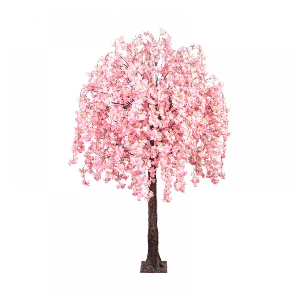 ARTIFICIAL HANGING CHERRY TREE PINK 280CM