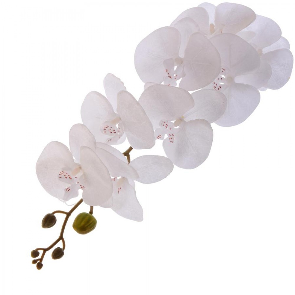 ARTIFICIAL ORCHID BRANCH WHITE 92CM