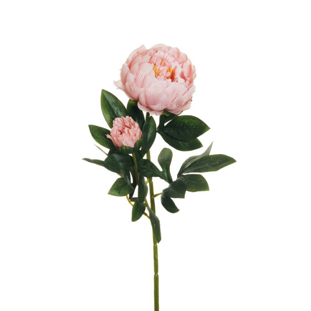 ARTIFICIAL PEONY BRANCH PINK 66CM