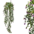ARTIFICIAL HANGING PLANT WITH FUCHSIA FLOWER 80CM