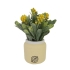 GREENERY IN FLOWER POT WITH YELLOW FLOWER 19CM