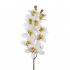 ARTIFICIAL ORCHID BRANCH REAL TOUCH WHITE 85CM