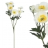 ARTIFICIAL POPPY BRANCH WHITE REAL TOUCH 65CM