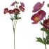 ARTIFICIAL POPPY BRANCH BURGUNDY REAL TOUCH 65CM