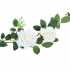 ARTIFICIAL ROSE GARLAND REAL TOUCH CREAM 180CM - 2
