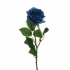 ARTIFICIAL ROSE BRANCH BLUE 65CM