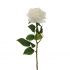 ARTIFICIAL ROSE BRANCH WHITE 65CM