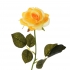 ARTIFICIAL ROSE BRANCH YELLOW 41CM