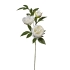 ARTIFICIAL PEONY BRANCH TRIPLE WHITE 80CM