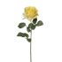 ARTIFICIAL ROSE BRANCH YELLOW 64CM