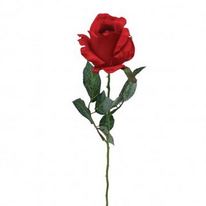 ARTIFICIAL ROSE BRANCH RED 66CM - 1