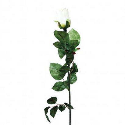 ARTIFICIAL ROSE BRANCH CHAMPAGNE 75CM - 1