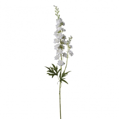 ARTIFICIAL DELPHINIUM BRANCH WHITE 87CM
