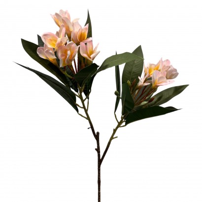 ARTIFICIAL PLUMERIA BRANCH REAL TOUCH PINK 88CM - 1