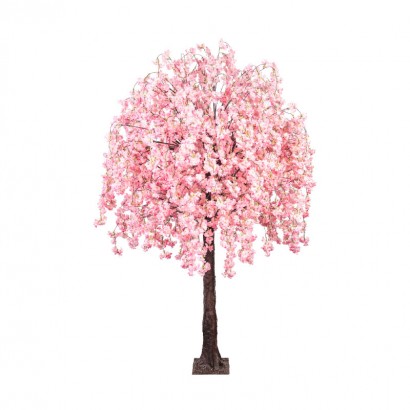 ARTIFICIAL HANGING CHERRY TREE PINK 280CM - 1