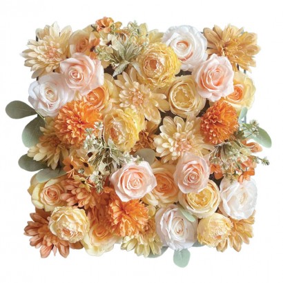 VERTICAL GARDEN WITH FLOWERS ORANGE 50X50CM