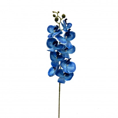 ARTIFICIAL ORCHID BRANCH REAL TOUCH BLUE 94CM - 2