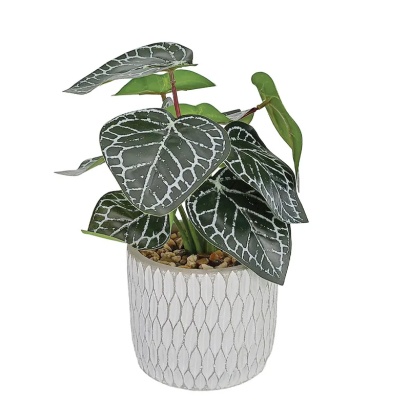 CELEBES LEAF IN FLOWER POT REAL TOUCH 28CM
