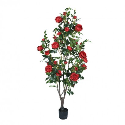 ARTIFICIAL ROSE TREE RED 175CM - 1