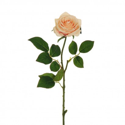 ARTIFICIAL ROSE BRANCH LIGHT PINK 65CM